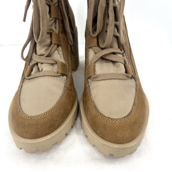 Dolce Vita Nyree Tan Multi Leather Nylon Ankle Boots Women’s 9 - Picture 6 of 10